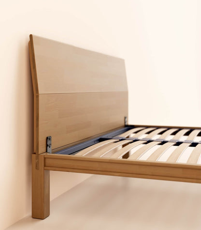 Lit en bois Bois foncé-Standard