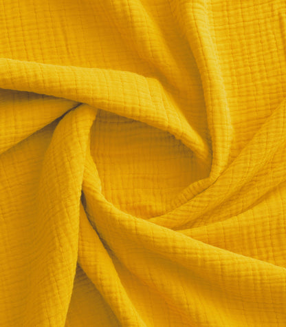 Taies d'oreiller en gaze de coton Taies d'oreiller en gaze de coton - Jaune safran