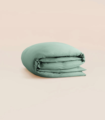 Housse de couette en satin de coton Housse de couette en satin de coton - Vert sauge