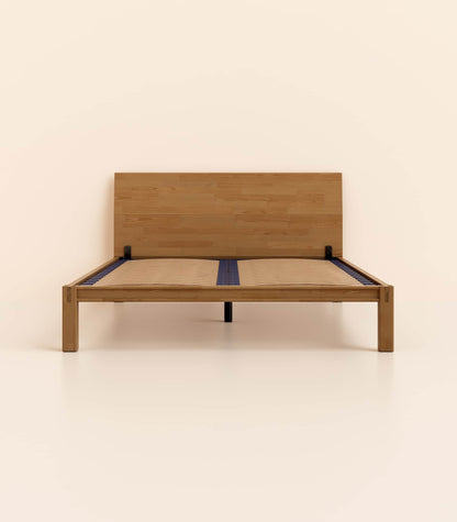 Lit en bois Bois foncé-Standard