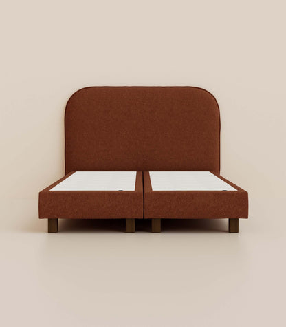 Lit boxspring Lit boxspring - Acajou velouté