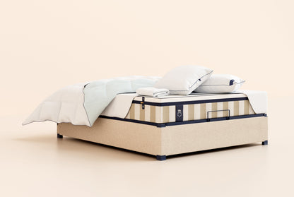 Pack Lit Coffre 5 étoiles Matelas Hybride Air+-Hybride Air+-Sommier coffre-Beige-Standard