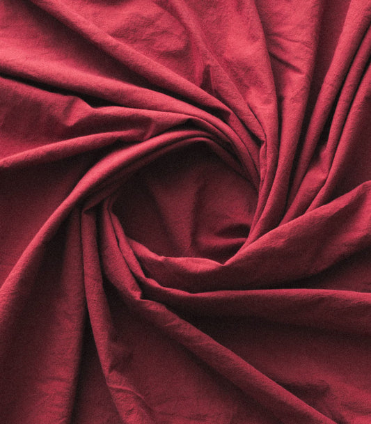 Taies d'oreiller en percale de coton - Rouge tanin
