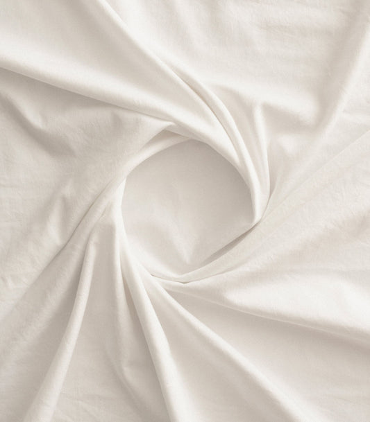 Taies d'oreiller en satin de coton - Blanc grand frais