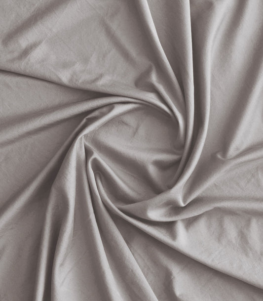 Taies d'oreiller en satin de coton - Gris Ecume