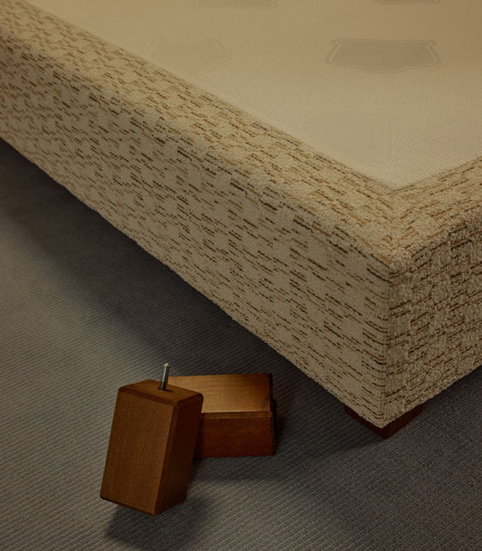 Sommier boxspring - Graphique bouclé