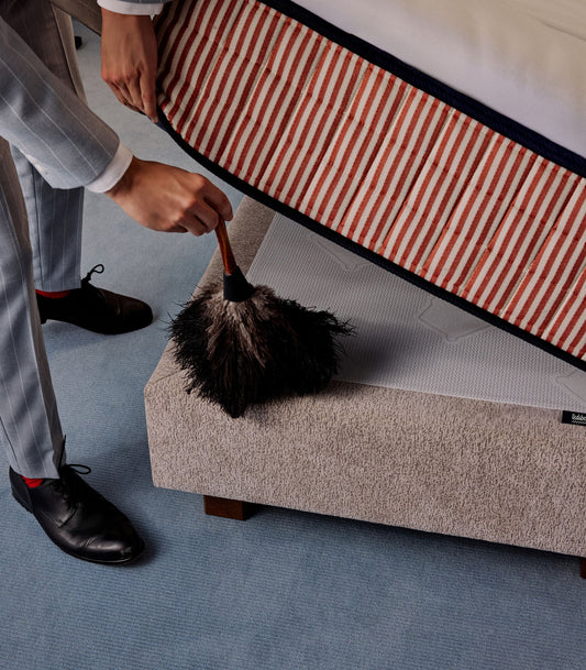 Sommier boxspring - Greige velouté