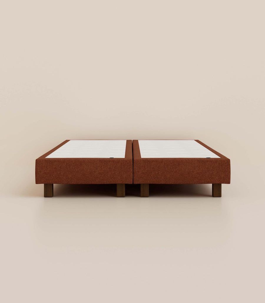 Sommier boxspring - Acajou velouté